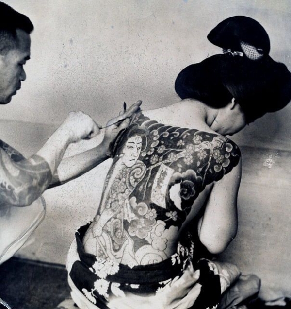 Vintage japanese tattoo