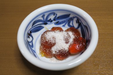 コーラわらび餅in砥部焼小鉢
