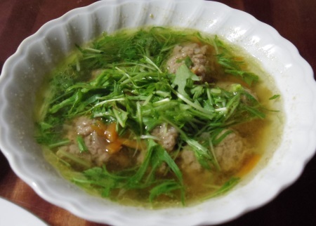 水菜の中華風スープ0318
